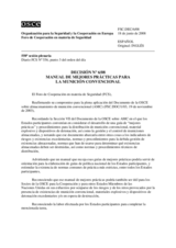 Forum for Security Co-operation Decision No. 6/08 (es)