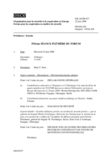 Journal of the 551th Plenary Meeting of the Forum for Security Co-operation (fr)