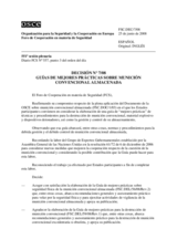 Forum for Security Co-operation Decision No. 7/08 (es)