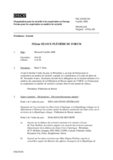 Journal of the 552nd Plenary Meeting of the Forum for Security Co-operation (fr)