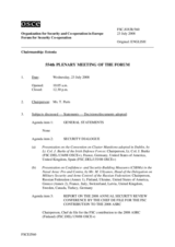 Journal of the 554th Plenary Meeting of the Forum for Security Co-operation