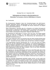 Statement by the Delegation of Switzerland in response to the address by UNSG SR in Kosovo, Ambassador Lamberto Zannier and by the Head of the OSCE Mission in Kosovo, Ambassador Tim Guldimann (de)