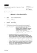 Journal of the 730th Plenary Meeting of the Permanent Council (es)