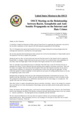 Closing Session: As prepared for delivery by Stephan M. Minikes, USA