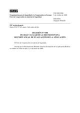 Forum for Security Co-operation Decision No. 9/08 (es)