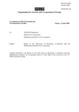 Report on the Side-event on Promoting co-operation with the Mediterranean Partners for Co-operation