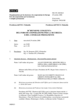 Journal of the 36th Joint Meeting of the Forum for Security Co-operation and the Permanent Council (it)