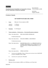 Journal of the 564th Plenary Meeting of the Forum for Security Co-operation (es)