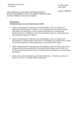 Recommendations for participating States and OSCE institutions, Germany (de)