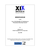 Review on the Law of the Republic of Uzbekistan on Protection of the State Secrets