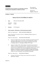 Journal of the 566th Plenary Meeting of the Forum for Security Co-operation (fr)