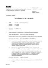 Journal of the 566th Plenary Meeting of the Forum for Security Co-operation (es)