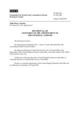 Permanent Council Decision No. 625