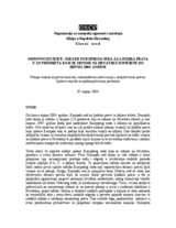 Background Report: ECHR Adopts Decisions in 123 Cases involving Croatia by July 2004 (hr)