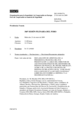 Journal of the 568th Plenary Meeting of the Forum for Security Co-operation (es)