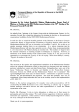 Statement by the Delegation of Slovenia on PC Decision 623 in relation to the 2004 Mediterranean Seminar