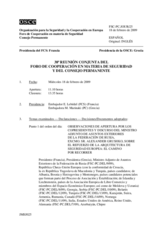 Journal of the 38th Joint Meeting of the Forum for Security Co-operation and the Permanent Council (es)