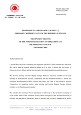 Statement by the Delegation of Turkey in response to the address by the Deputy Minister for Foreign Affairs of the Russian Federation, Alexander Grushko on "Strengthening European Security Architecture: Way Ahead"