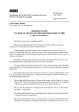 Forum for Security Co-operation Decision No. 2/09