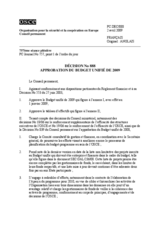 Permanent Council Decision No. 888 (interpretative statement by the Delegation of Belarus attached) (fr)