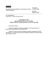 Permanent Council Decision No. 889 (es)