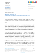 Statement by the Czech Presidency of the Council of the European Union on the adoption of the Unified Budget 2009