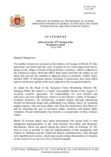 Statement by the Delegation of Georgia on the situation