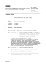 Journal of the 576th Plenary Meeting of the Forum for Security Co-operation (es)