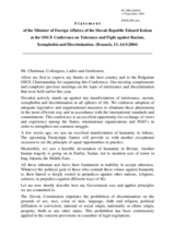 Statement by the Minister of Foreign Affairs of the Slovak Republic, Eduard Kukan, session 2