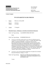 Journal of the 579th Plenary Meeting of the Forum for Security Co-operation (de)