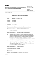 Journal of the 580th Plenary Meeting of the Forum for Security Co-operation (es)