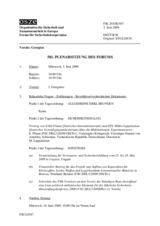 Journal of the 581st Plenary Meeting of the Forum for Security Co-operation (de)