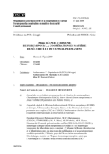 Journal of the 39th Joint Meeting of the Forum for Security Co-operation and the Permanent Council (fr)