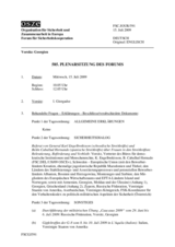 Journal of the 585th Plenary Meeting of the Forum for Security Co-operation (de)