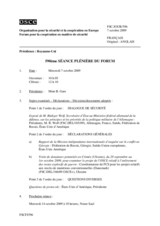 Journal of the 590th Plenary Meeting of the Forum for Security Co-operation (fr)