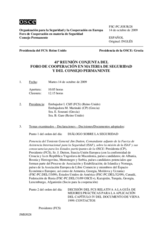 Journal of the 41st Joint Meeting of the Forum for Security Co-operation and the Permanent Council (es)