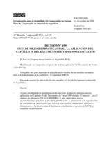 Forum for Security Co-operation Decision No. 8/09 (es)