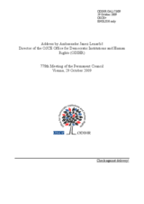 Address to 778th Meeting of the Permanent Council