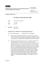 Journal of the 592nd Plenary Meeting of the Forum for Security Co-operation (it)