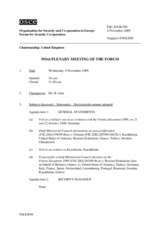 Journal of the 593rd Plenary Meeting of the Forum for Security Co-operation