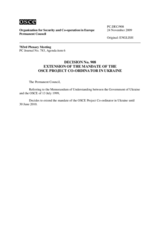 Permanent Council Decision No. 908