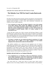 Interview with the Head of the OSCE Mission to Croatia, Vecernji list