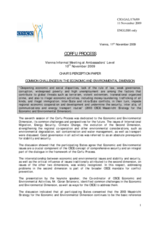 Common Challenges in the Economic and Environmental Dimension