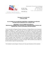 Statement by the Delegation of Luxembourg/EU in response to the Delegation of Croatia concerning the Regional Ministerial Conference on Solving Refugee and Displaced Persons-Related Issues (Sarajevo)