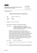 Journal of the 600th Plenary Meeting of the Forum for Security Co-operation