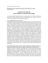 Interview with the Head of the OSCE Mission to Croatia, Vecernji list