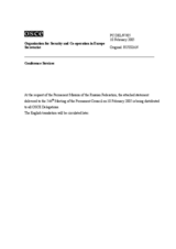 Statement by the Delegation of the Russian Federation concerning the recent developments in the peace process in Northern Ireland (ru)