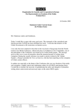 Statement at the Permanent Council