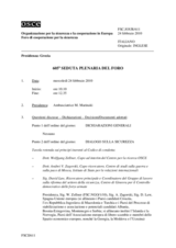 Journal of the 605th Plenary Meeting of the Forum for Security Co-operation (it)