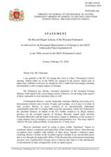 Statement by the Delegation of Georgia on Georgia